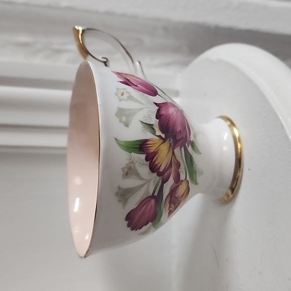 Tulip Tea Cup , Royal Standard Teacup , Fantasy Pattern , Floral Tea Cup - Picture 3 of 9